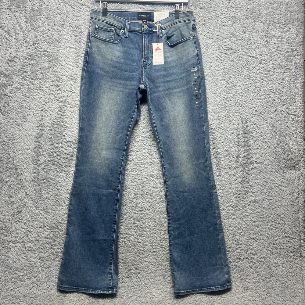 Lucky Brand Sweet Mid Rise Boot Jeans Womens 8 29 Blue Bootcut Stretch New - Picture 1 of 16